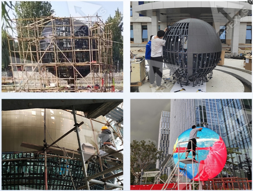 LED球形顯示屏安裝方案詳解  場景營造/技術及資源